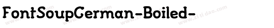 FontSoupGerman-Boiled字体转换