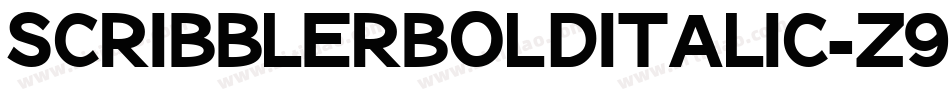 ScribblerBoldItalic-Z9Jl字体转换