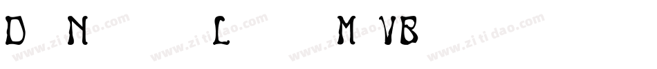 DjbNouveauLight-M5VB字体转换