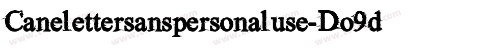 Canelettersanspersonaluse-Do9d字体转换