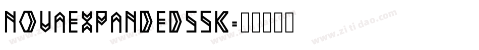 NovaExpandedSSK字体转换