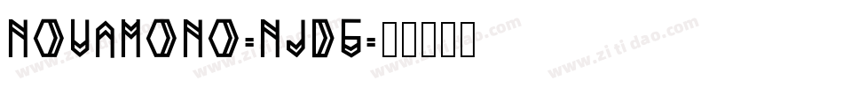 Novamono-njdg字体转换