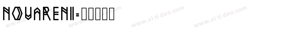 Novareni字体转换