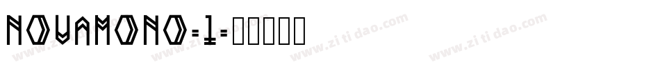 novamono-1字体转换