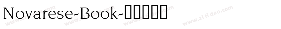 Novarese-Book字体转换