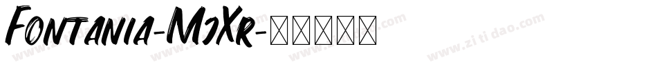 Fontania-MjXr字体转换
