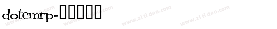 dotcmrp字体转换