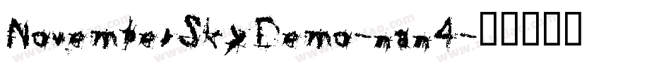 NovemberSkyDemo-nan4字体转换