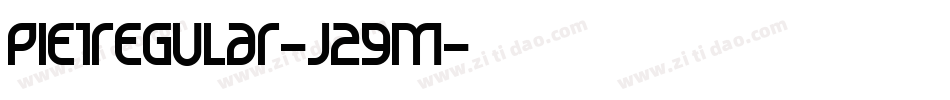 Pie1Regular-J29M字体转换