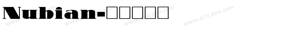 Nubian字体转换