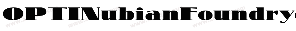 OPTINubianFoundry字体转换