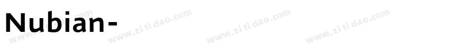 Nubian字体转换
