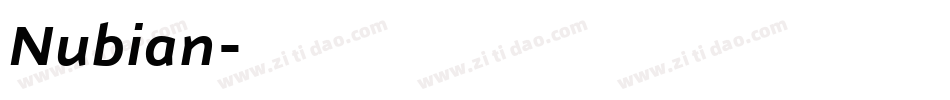 Nubian字体转换