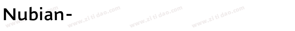 Nubian字体转换