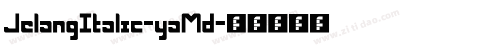 JelangItalic-yaMd字体转换