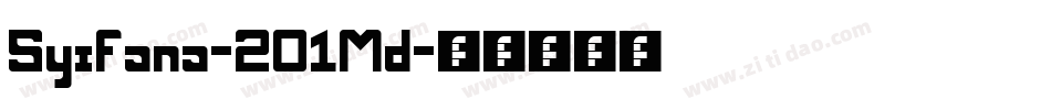 Syifana-2O1Md字体转换