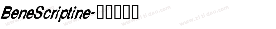 BeneScriptine字体转换