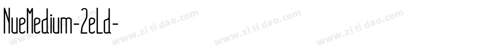 NueMedium-2eLd字体转换