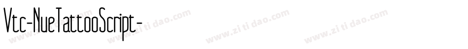 Vtc-NueTattooScript字体转换