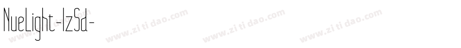 NueLight-lz5d字体转换