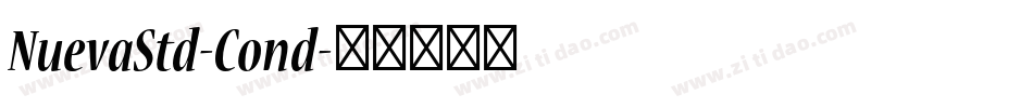 NuevaStd-Cond字体转换