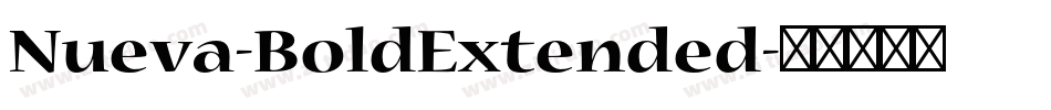 Nueva-BoldExtended字体转换