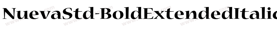 NuevaStd-BoldExtendedItalic字体转换