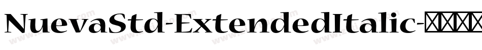 NuevaStd-ExtendedItalic字体转换