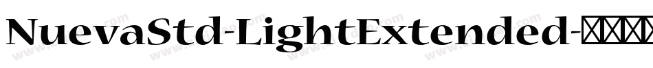 NuevaStd-LightExtended字体转换