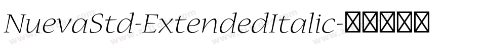 NuevaStd-ExtendedItalic字体转换