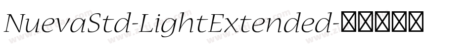 NuevaStd-LightExtended字体转换