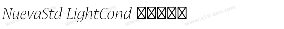 NuevaStd-LightCond字体转换