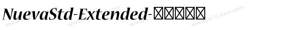 NuevaStd-Extended字体转换