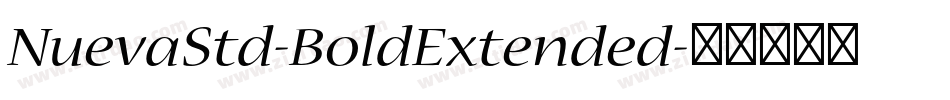 NuevaStd-BoldExtended字体转换