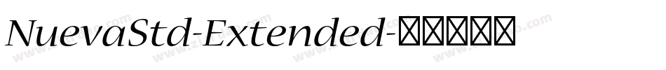 NuevaStd-Extended字体转换