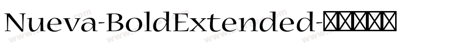 Nueva-BoldExtended字体转换