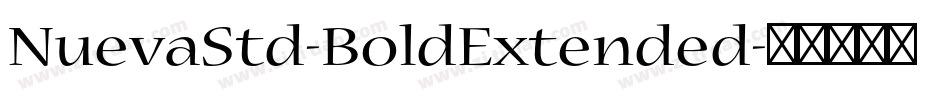 NuevaStd-BoldExtended字体转换