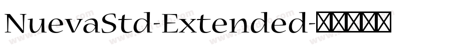NuevaStd-Extended字体转换