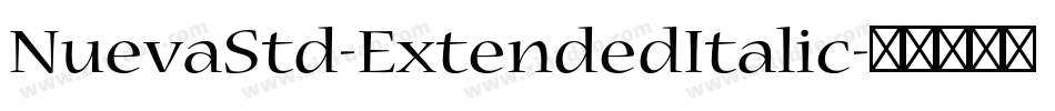 NuevaStd-ExtendedItalic字体转换