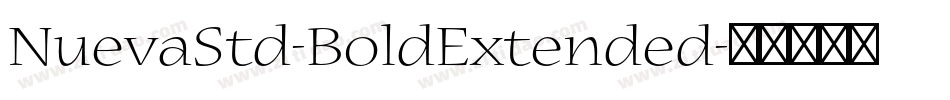 NuevaStd-BoldExtended字体转换