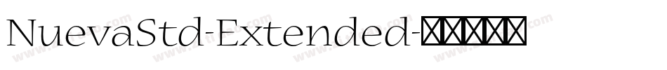 NuevaStd-Extended字体转换