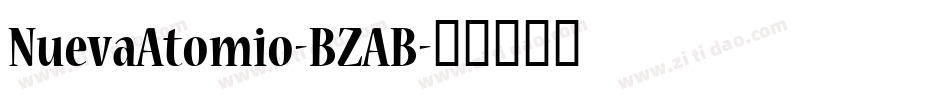 NuevaAtomio-BZAB字体转换