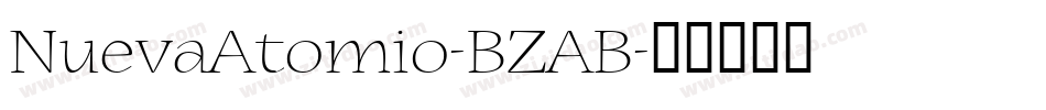 NuevaAtomio-BZAB字体转换