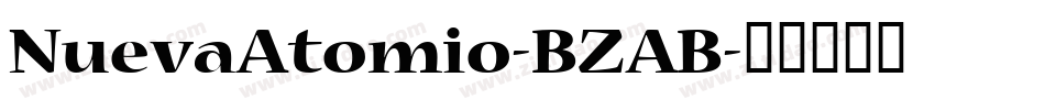 NuevaAtomio-BZAB字体转换