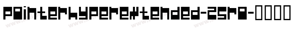 PointerHyperextended-25Ro字体转换