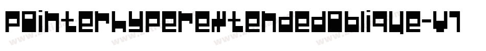 PointerHyperextendedOblique-v7L9字体转换