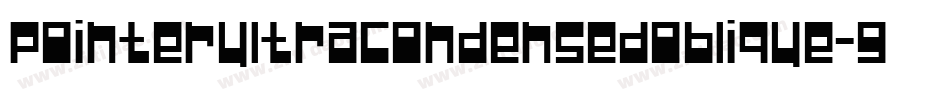 PointerUltracondensedOblique-g4rE字体转换