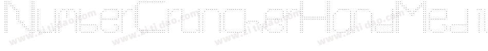 NumberCruncherHandMedium-GY5Z字体转换