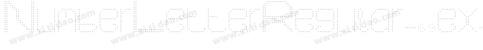NumberLetterRegular-69ex字体转换