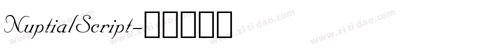 NuptialScript字体转换